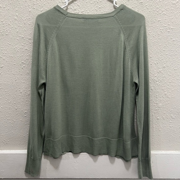 ZARA Lightweight Green Sweater Top Small - Picture 3 of 4